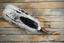 Laden Sie das Bild in den Galerie-Viewer, Räucherfächer Black Mottled, inkl. passendem Traumfänger