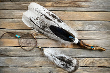 Laden Sie das Bild in den Galerie-Viewer, Räucherfächer Black Mottled, inkl. passendem Traumfänger